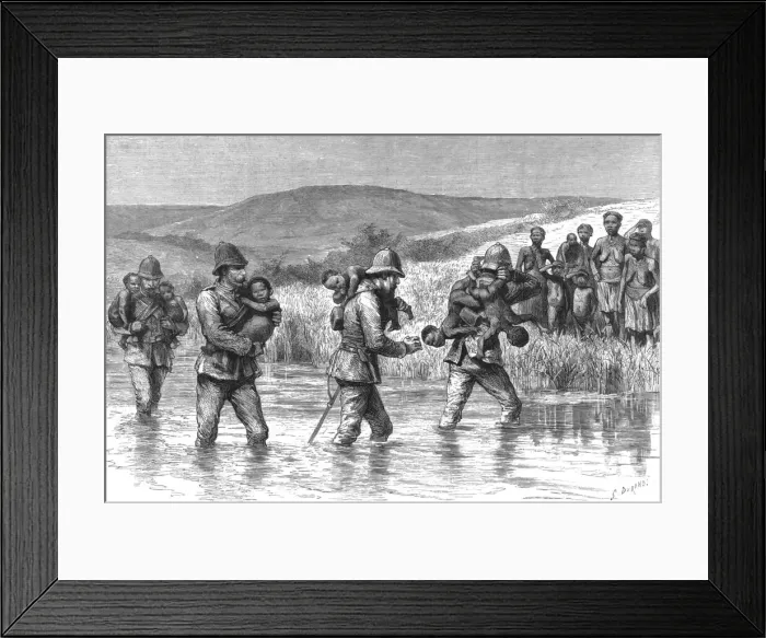 Framed Print : The Rebellion of Dinizulu, son of Cetewayo, in Zululand-The relief of N Dwandwe(after Usibpus def Creator: G Durand) Framed Print : The Rebellion of Dinizulu, son of Cetewayo, in Zululand-The relief of N Dwandwe(after Usibpus def Creator: G Durand)