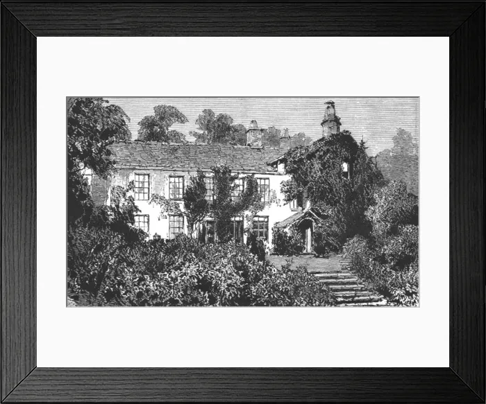 Framed Print : Rydal Mount, Wordsworths house, 1888. Creator: Unknown Framed Print : Rydal Mount, Wordsworths house, 1888. Creator: Unknown
