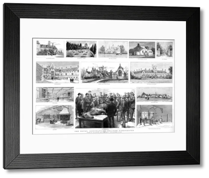 Framed Print : The Royal Agricultural College, Cirencester, 1888. Creator: Unknown Framed Print : The Royal Agricultural College, Cirencester, 1888. Creator: Unknown