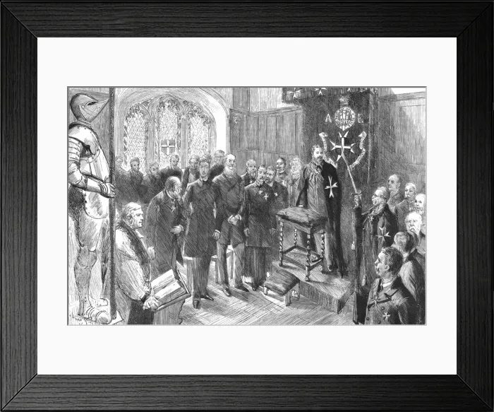 Framed Print : Installation of the Prince of Wales as Grand Prior of the Hospital of the Order of St. John of Jer Creator: Unknown Framed Print : Installation of the Prince of Wales as Grand Prior of the Hospital of the Order of St. John of Jer Creator: Unknown