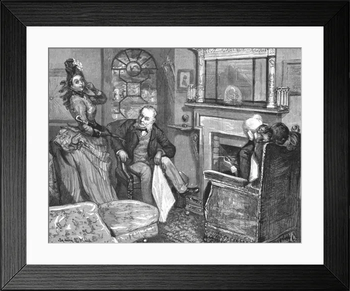 Framed Print : That Unfortunate Marriage, by Francis Eleanor Trollope, I had totally forgotten again what I was g Creator: Sydney Prior Hall Framed Print : That Unfortunate Marriage, by Francis Eleanor Trollope, I had totally forgotten again what I was g Creator: Sydney Prior Hall