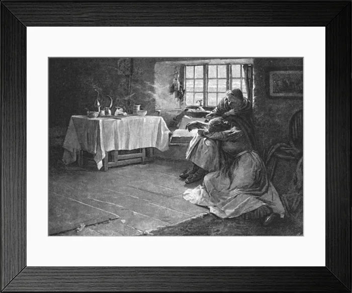 Framed Print : Pictures of the Year- VII, A Hopeless Dawn, 1888. Creator: Frank Bramley Framed Print : Pictures of the Year- VII, A Hopeless Dawn, 1888. Creator: Frank Bramley