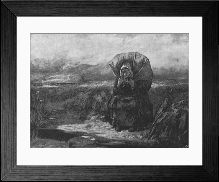 Framed Print : Pictures of the Year- VII, And with the Burden of many years, 1888. Creator: Thomas Faed Framed Print : Pictures of the Year- VII, And with the Burden of many years, 1888. Creator: Thomas Faed