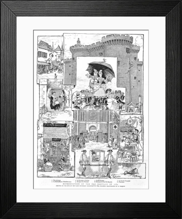Framed Print : Reproduction of the Old Bastille of 1789, 1888. Creator: Victor-Armand Poirson Framed Print : Reproduction of the Old Bastille of 1789, 1888. Creator: Victor-Armand Poirson