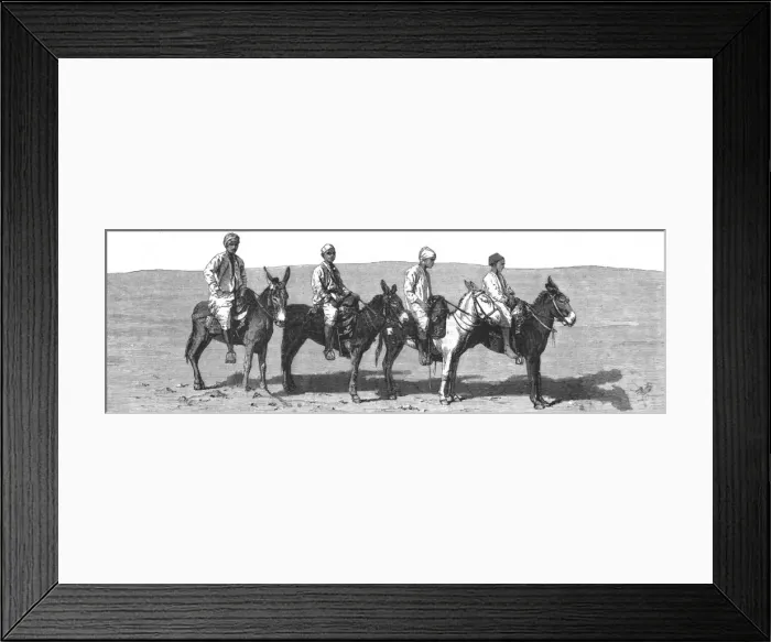 Framed Print : Egyptian Donkey Boys at Cairo, 1888. Creator: Unknown Framed Print : Egyptian Donkey Boys at Cairo, 1888. Creator: Unknown