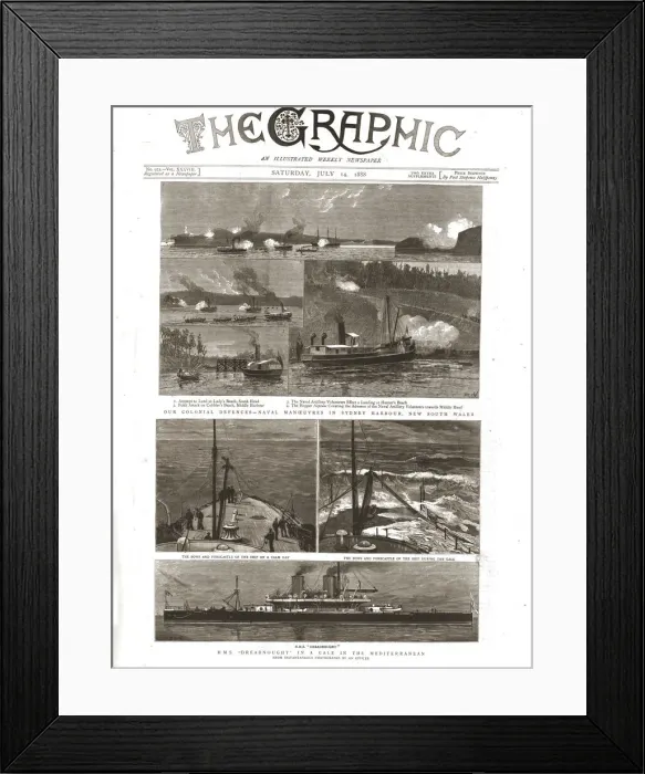 Framed Print : The Graphic, Front Cover Saturday July 14th. 1888, 1888. Creator: Unknown Framed Print : The Graphic, Front Cover Saturday July 14th. 1888, 1888. Creator: Unknown