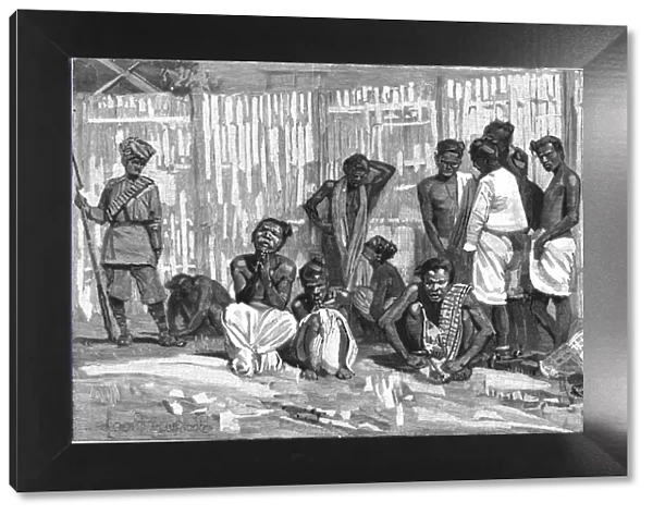 Burma- Dacoits in jail at Mandalay, 1888. Creator: Unknown