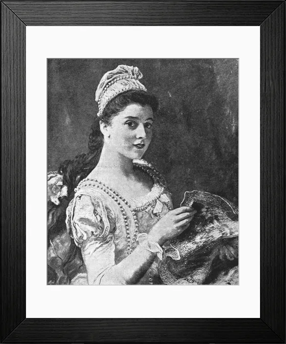 Framed Print : Pictures of the Year VIII, Mistress Anne Page, 1888. Creator: James Sant Framed Print : Pictures of the Year VIII, Mistress Anne Page, 1888. Creator: James Sant