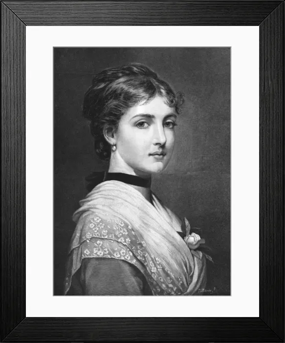 Framed Print : Type of Beauty. 1888. Creator: Charles Edward Perugini Framed Print : Type of Beauty. 1888. Creator: Charles Edward Perugini