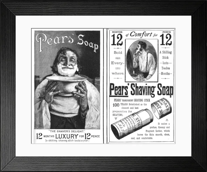 Framed Print : Pears Soap, 1888. Creator: Unknown Framed Print : Pears Soap, 1888. Creator: Unknown
