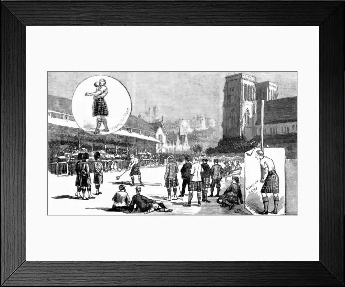 Framed Print : The Highland Games--Hundredth Anniversary at Inverness Scotland, 1888. Creator: Unknown Framed Print : The Highland Games--Hundredth Anniversary at Inverness Scotland, 1888. Creator: Unknown