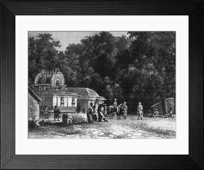 Framed Print : View near Pondicherry, c1891. Creator: James Grant Framed Print : View near Pondicherry, c1891. Creator: James Grant