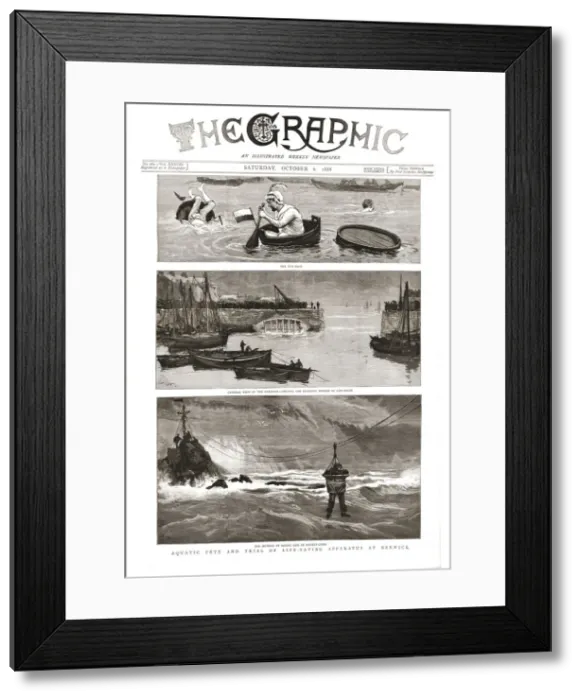 Framed Print : The Graphic, Front Cover Saturday October 6. 1888, 1888. Creator: Unknown Framed Print : The Graphic, Front Cover Saturday October 6. 1888, 1888. Creator: Unknown