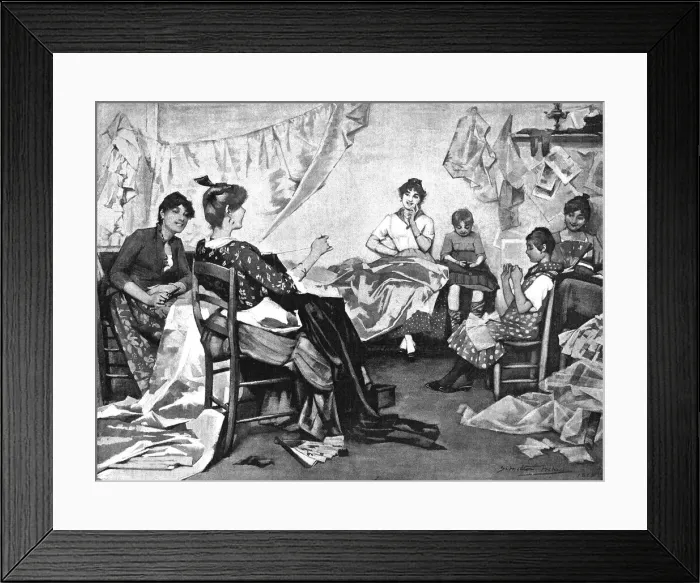 Framed Print : Venetian Costume Makers, 1888. Creator: Samuel Melton Fisher Framed Print : Venetian Costume Makers, 1888. Creator: Samuel Melton Fisher