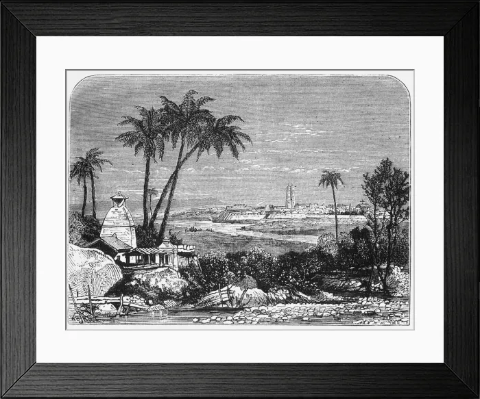 Framed Print : View of Seringapatam, c1891. Creator: James Grant Framed Print : View of Seringapatam, c1891. Creator: James Grant