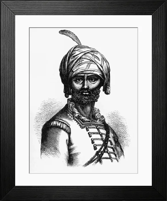 Framed Print : Hyder Ali, c1891. Creator: James Grant