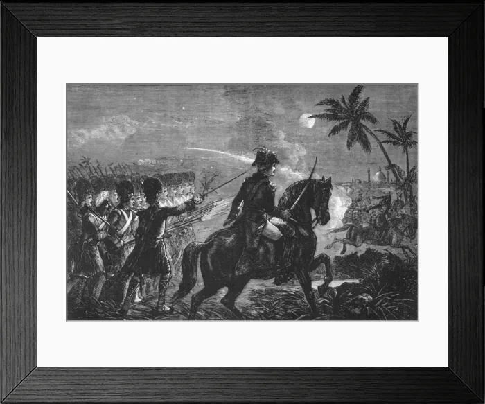 Framed Print : Charge of the Highlanders at Seringapatam, c1891. Creator: James Grant Framed Print : Charge of the Highlanders at Seringapatam, c1891. Creator: James Grant