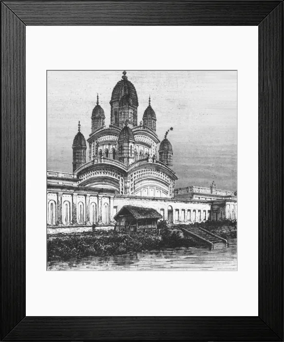 Framed Print : View of the Great Mosque on the Hooghley, near Calcutta, c1891. Creator: James Grant Framed Print : View of the Great Mosque on the Hooghley, near Calcutta, c1891. Creator: James Grant