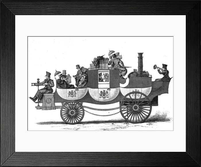 Framed Print : Jamess Steam Carriage, 1810, 1888. Creator: Unknown Framed Print : Jamess Steam Carriage, 1810, 1888. Creator: Unknown