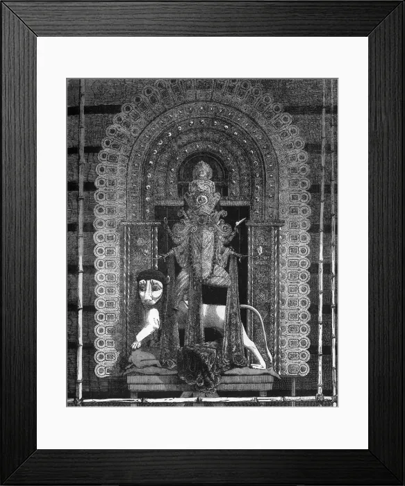 Framed Print : The Goddess Kali, the Favourite Divinity of the People of Calcutta, c1891. Creator: James Grant Framed Print : The Goddess Kali, the Favourite Divinity of the People of Calcutta, c1891. Creator: James Grant