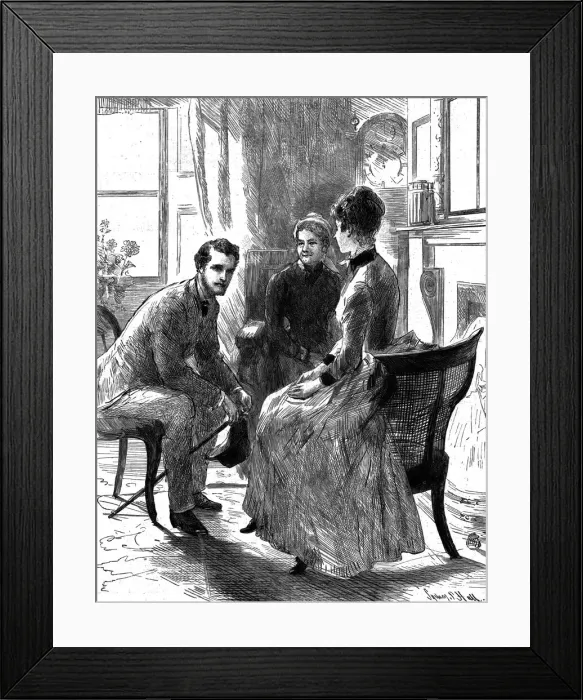 Framed Print : That Unfortunate Marriage, by Francis Eleanor Trollope, And what do you say to my news, Miss Chef Creator: Sydney Prior Hall Framed Print : That Unfortunate Marriage, by Francis Eleanor Trollope, And what do you say to my news, Miss Chef Creator: Sydney Prior Hall