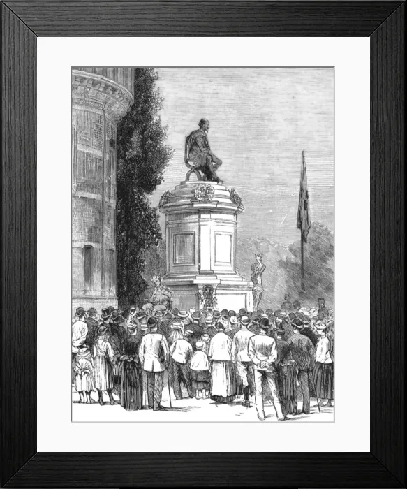 Framed Print : Lord Ronald Gowers Shakespeare Memorial, recently unveiled at Stratford-on-Avon, 1888. Creator: Unknown Framed Print : Lord Ronald Gowers Shakespeare Memorial, recently unveiled at Stratford-on-Avon, 1888. Creator: Unknown