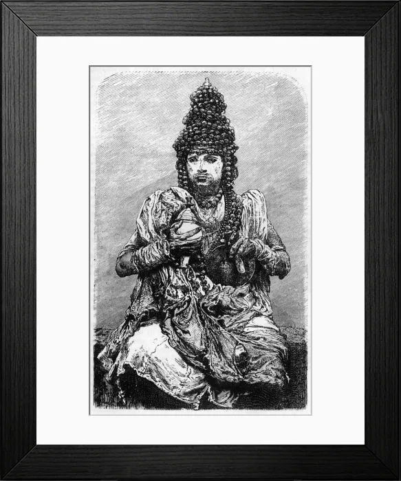Framed Print : Indian Fakir, c1891. Creator: James Grant Framed Print : Indian Fakir, c1891. Creator: James Grant