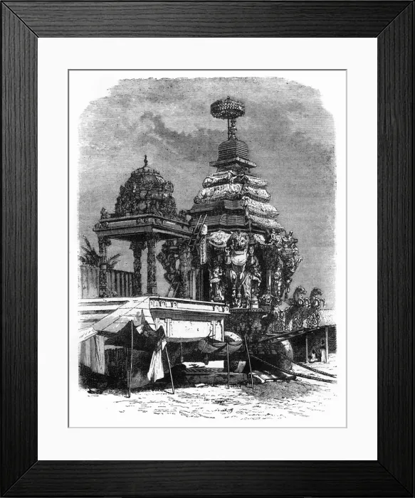 Framed Print : The Car of Juggernaut, c1891. Creator: James Grant Framed Print : The Car of Juggernaut, c1891. Creator: James Grant