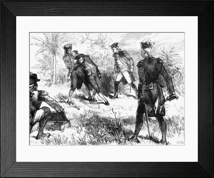 Framed Print : Duel Between Warren Hastings and Francis, c1891. Creator: James Grant Framed Print : Duel Between Warren Hastings and Francis, c1891. Creator: James Grant