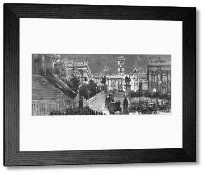 Framed Print : The Visit of the German Emperor to Rome; The arrival at the Capital, 1888. Creator: Unknown Framed Print : The Visit of the German Emperor to Rome; The arrival at the Capital, 1888. Creator: Unknown