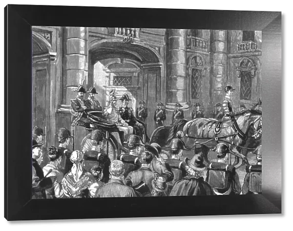 The Visit of the German Emperor to Rome; The Emperor and Prince Henry leaving the Vatican after th Creator: Unknown