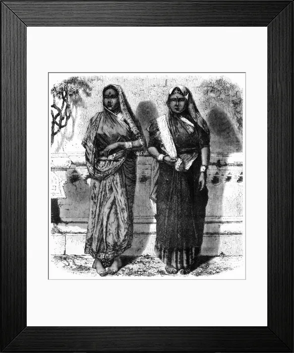 Framed Print : Low Caste Hindoo Women of Bombay, c1891. Creator: James Grant Framed Print : Low Caste Hindoo Women of Bombay, c1891. Creator: James Grant
