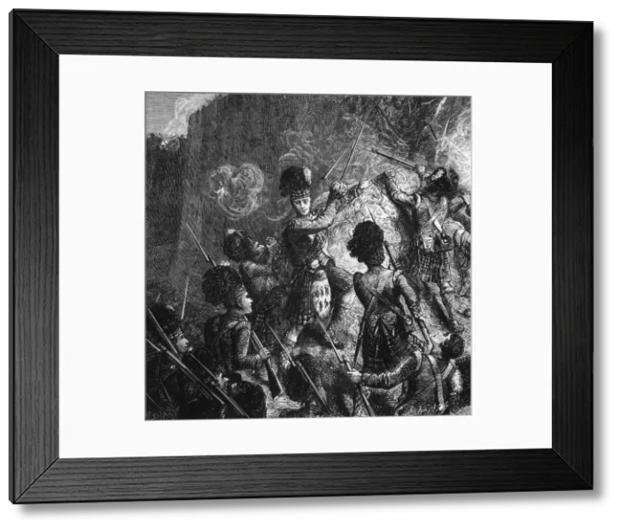 Framed Print : Colonel Maitland at Bhurtpore, c1891. Creator: James Grant Framed Print : Colonel Maitland at Bhurtpore, c1891. Creator: James Grant