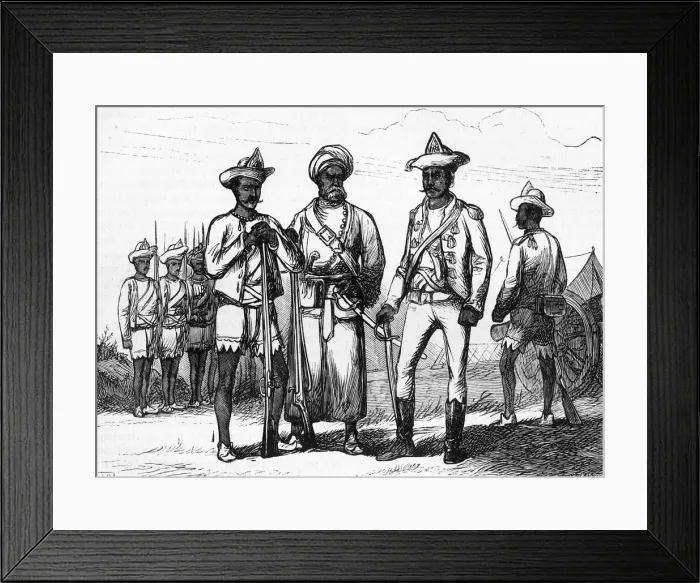 Framed Print : Sepoys, 1757, c1891. Creator: James Grant Framed Print : Sepoys, 1757, c1891. Creator: James Grant