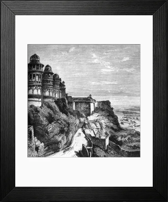 Framed Print : Gwalior, c1891. Creator: James Grant Framed Print : Gwalior, c1891. Creator: James Grant