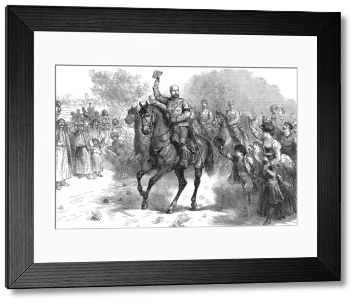 Framed Print : The Prince of Wales in the uniform of the Twelfth Hungarian Hussars, 1888. Creator: Unknown Framed Print : The Prince of Wales in the uniform of the Twelfth Hungarian Hussars, 1888. Creator: Unknown