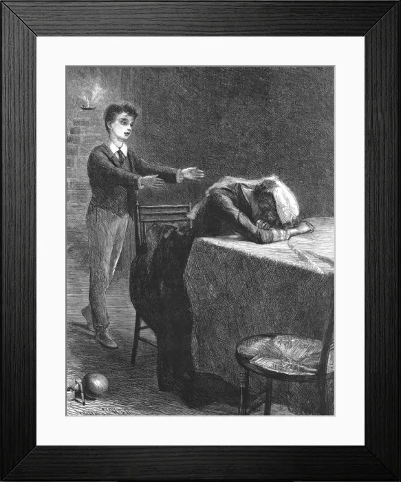 Framed Print : That Unfortunate Marriage, by Francis Eleanor Trollope; She rocked herself from side to side, and Creator: Sydney Prior Hall Framed Print : That Unfortunate Marriage, by Francis Eleanor Trollope; She rocked herself from side to side, and Creator: Sydney Prior Hall