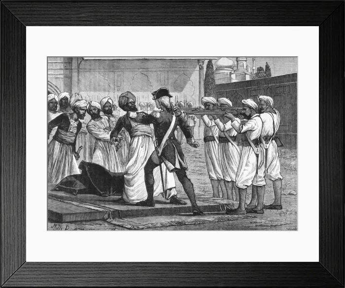 Framed Print : Lieutenant Flints Deed of Daring, c1891. Creator: James Grant Framed Print : Lieutenant Flints Deed of Daring, c1891. Creator: James Grant