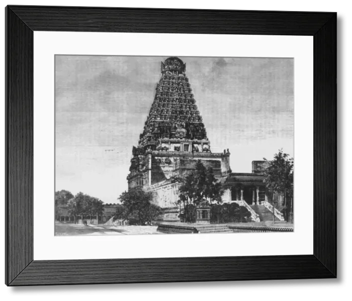 Framed Print : Great Entrance to the Pagoda of Tanjore, c1891. Creator: James Grant