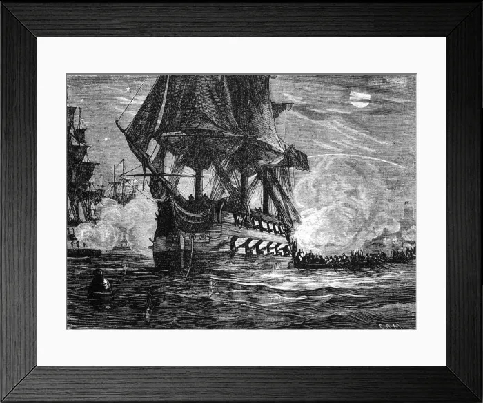 Framed Print : The Attack on St. Paul s, Bourbon, c1891. Creator: James Grant Framed Print : The Attack on St. Paul s, Bourbon, c1891. Creator: James Grant