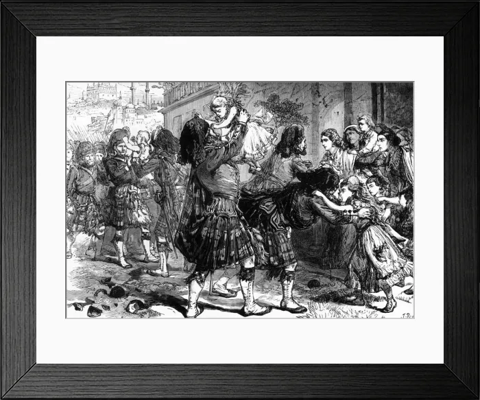 Framed Print : Scene at the Relief of Lucknow, c1891. Creator: James Grant Framed Print : Scene at the Relief of Lucknow, c1891. Creator: James Grant