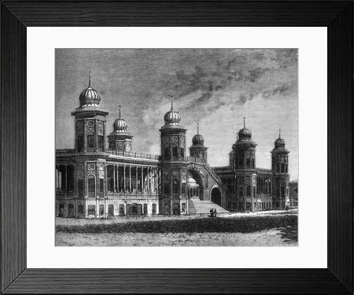 Framed Print : View of the Pavilion of Lanka in the Kaiserbagh, Lucknow, c1891. Creator: James Grant Framed Print : View of the Pavilion of Lanka in the Kaiserbagh, Lucknow, c1891. Creator: James Grant