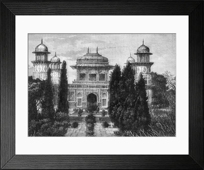 Framed Print : View of the Mausoleum of the Etmaddowlah, Agra, c1891. Creator: James Grant Framed Print : View of the Mausoleum of the Etmaddowlah, Agra, c1891. Creator: James Grant