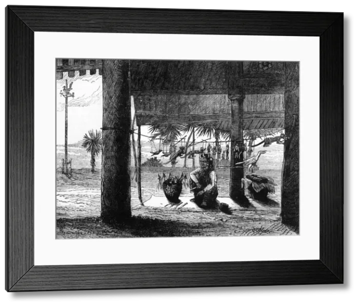 Framed Print : Burmese Toy-Girl, c1891. Creator: James Grant Framed Print : Burmese Toy-Girl, c1891. Creator: James Grant