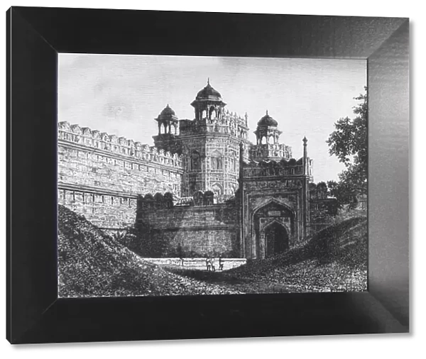View of the Principal Gate of the Palace of the Padishahs, Delhi, c1891. Creator: James Grant