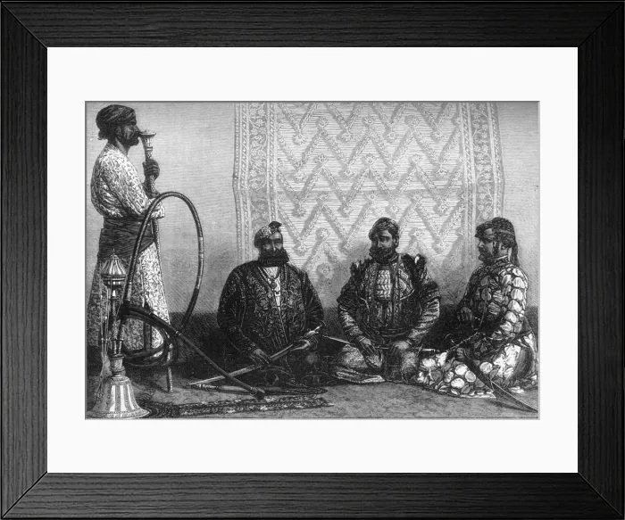 Framed Print : Rajahs and Zemindars of the Northern Provinces of Hindostan, c1891. Creator: James Grant Framed Print : Rajahs and Zemindars of the Northern Provinces of Hindostan, c1891. Creator: James Grant