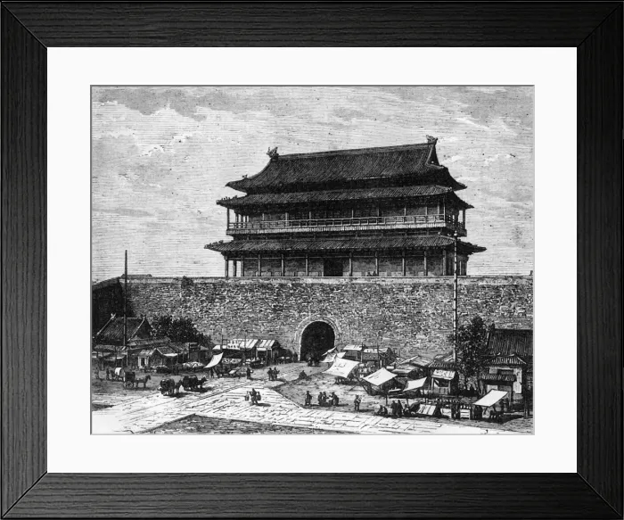Framed Print : View in Pekin, c1891. Creator: James Grant Framed Print : View in Pekin, c1891. Creator: James Grant