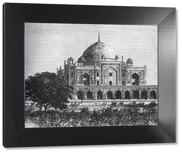 View of the Mausoleum of the Emperor Houmayoun, in the Plain of Delhi, c1891. Creator: James Grant