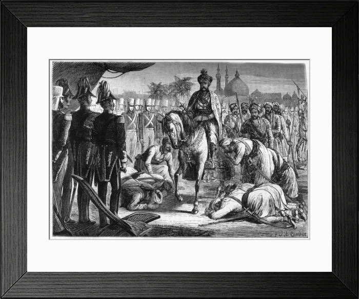 Framed Print : The Surrender of Moolraj, c1891. Creator: James Grant Framed Print : The Surrender of Moolraj, c1891. Creator: James Grant