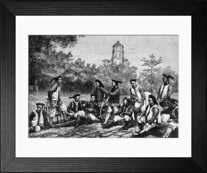 Framed Print : Chinese Artillerists, c1891. Creator: James Grant Framed Print : Chinese Artillerists, c1891. Creator: James Grant